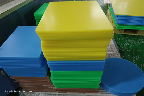 Durable hdpe plastic board yellow 15mm